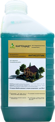 Антисептик для древесины и минеральных материалов «Картоцид®», 50 % водный раствор